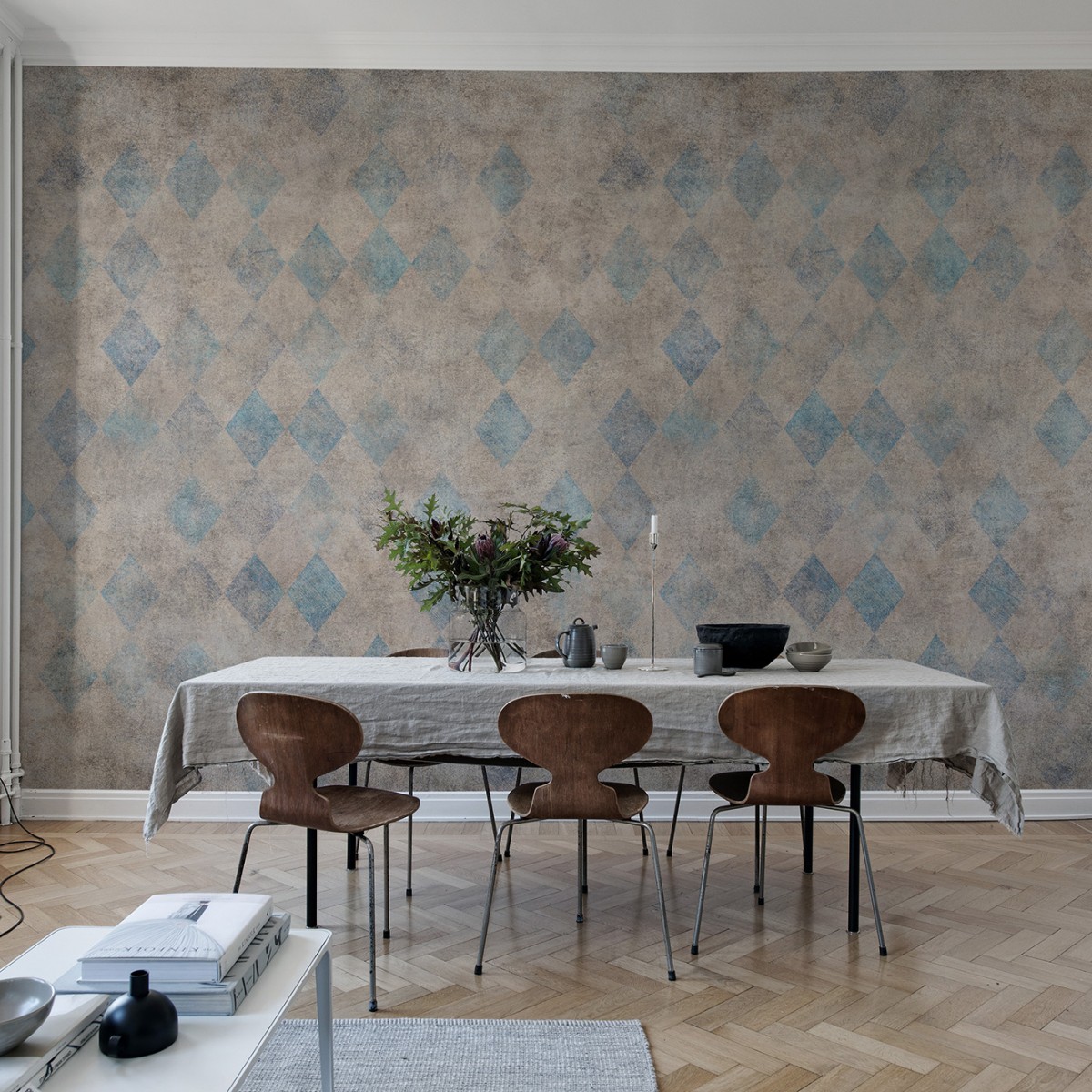 Fototapet Patinated Diamonds, personalizat, Rebel Walls