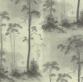 Tapet Prior Park, Grey Luxury Tree, 1838 Wallcoverings, 5.3mp / rola
