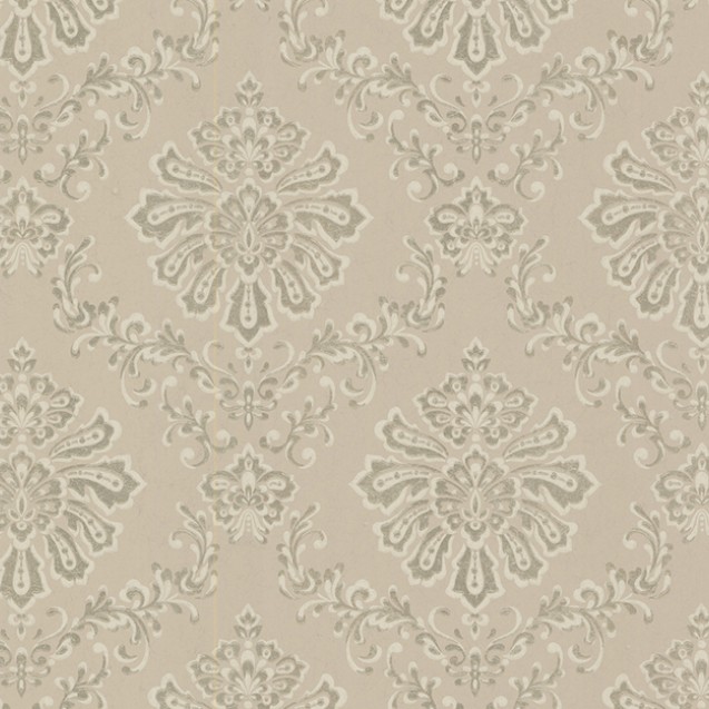 Tapet Broughton, Taupe Natural Luxury Damask, 1838 Wallcoverings, 5.3mp / rola