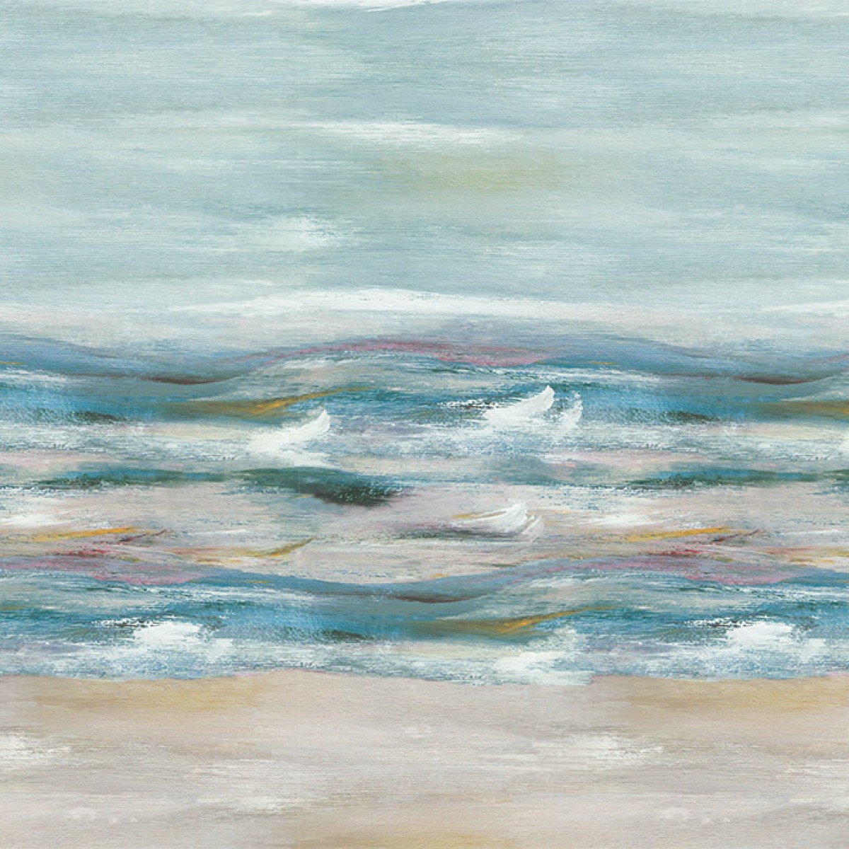 Tapet Bellavista, Aquamarine Blue Luxury Seascape, 1838 Wallcoverings, 6.5mp / rola, Tapet living