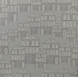 Tapet Maison, Soft Grey Luxury Patterned, 1838 Wallcoverings, 5.3mp / rola