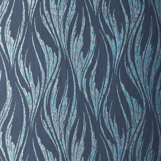 Tapet Ripple, Blue Dusk Luxury Feature, 1838 Wallcoverings, 5.3mp / rola