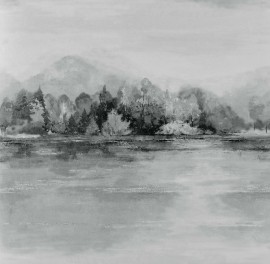 Tapet Lakeside, Pewter Grey Luxury Landscape, 1838 Wallcoverings, 5.3mp / rola