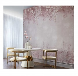 Tapet Trailing Magnolia, Blush Pink Luxury Floral, 1838 Wallcoverings, 6.5mp / rola
