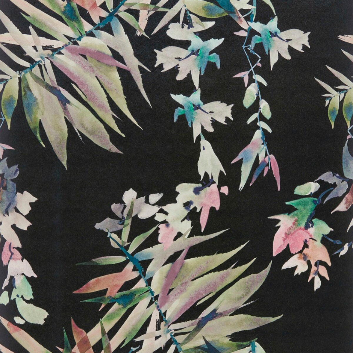 Tapet Essence, Sable Black Luxury Floral, 1838 Wallcoverings, 5.3mp / rola, Tapet living 