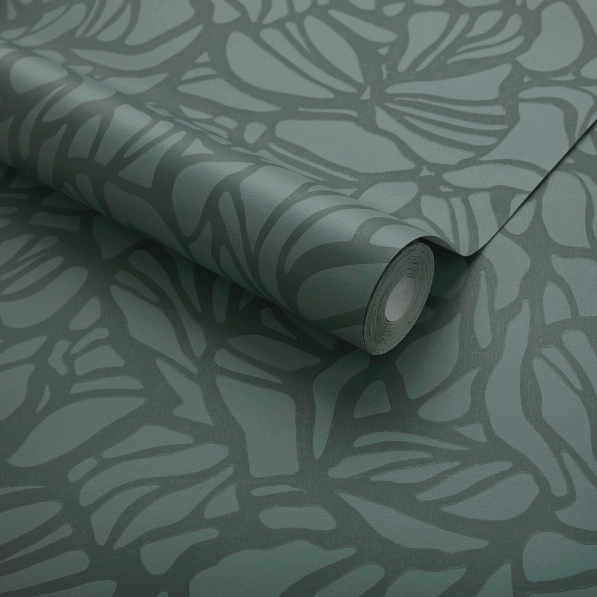 Tapet Purity, Forest Green Luxury Patterned, 1838 Wallcoverings, 5.3mp / rola, Tapet living 