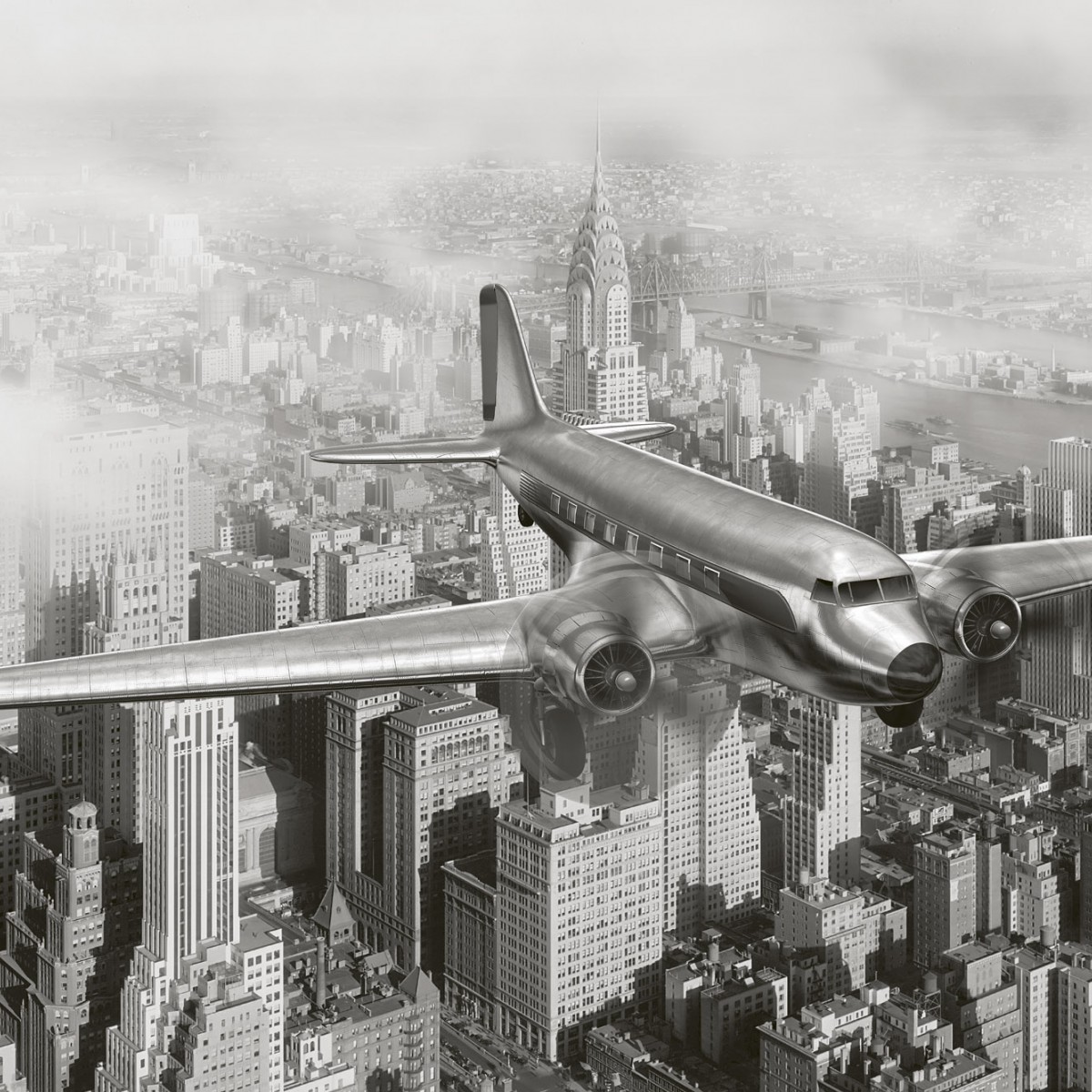 Foto tapet 3D Airplane, Dimex, 5 fâșii, 375 x 250cm