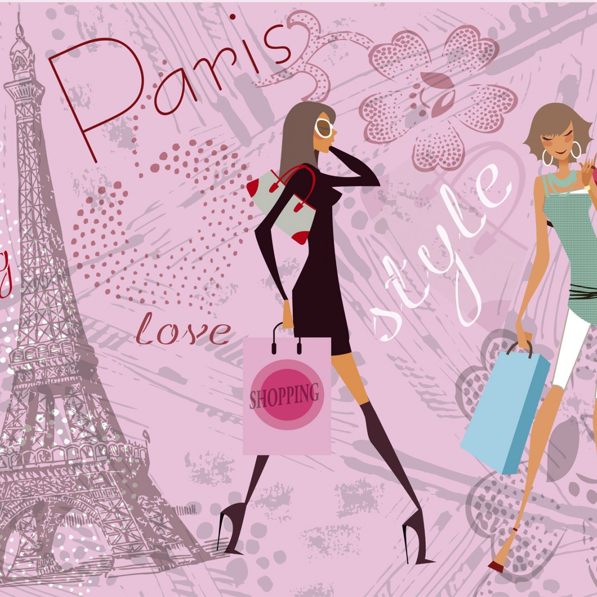 Foto tapet 3D Paris Style, Dimex, 5 fâșii, 375 x 250cm