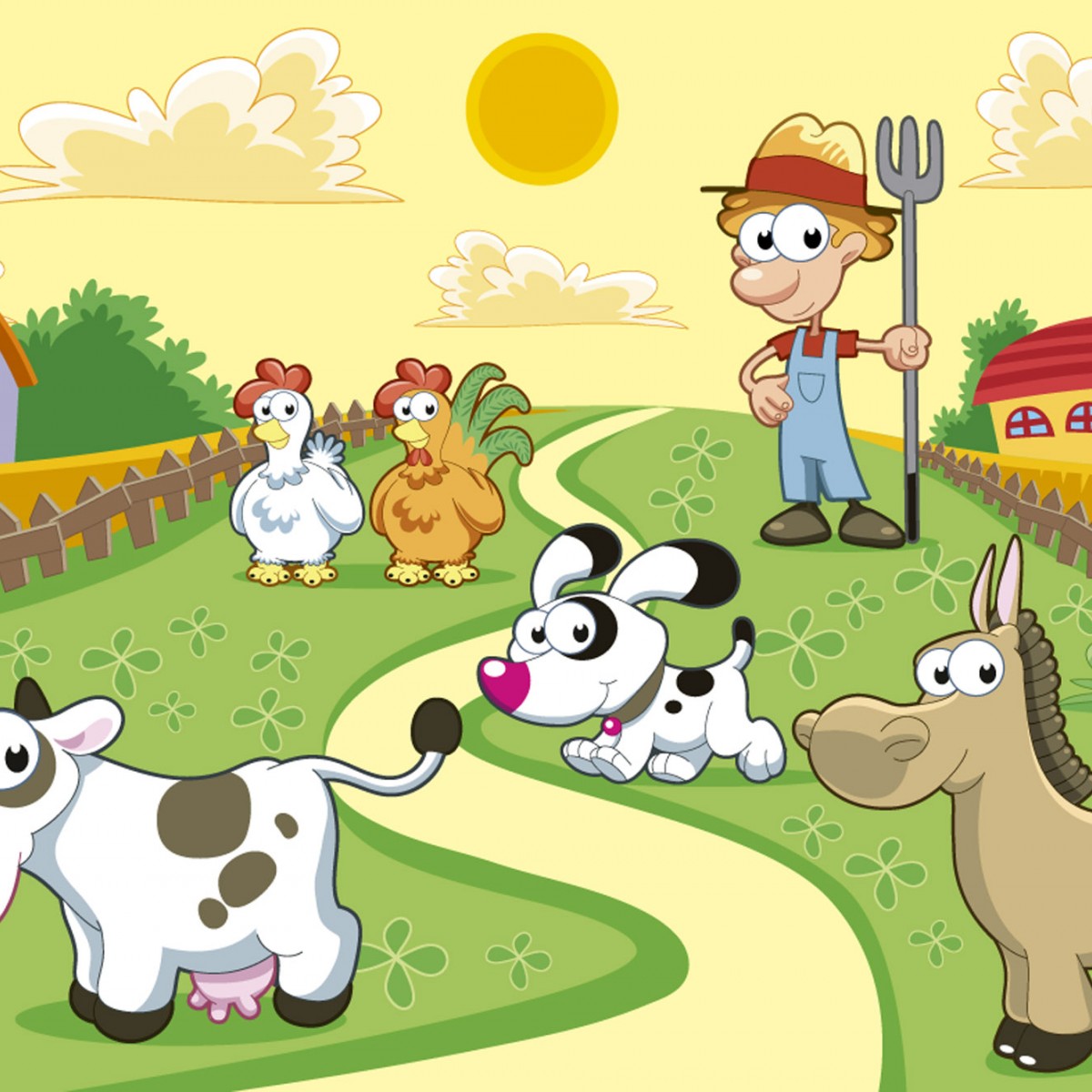 Foto tapet 3D Farm, Dimex, 5 fâșii, 375 x 250cm
