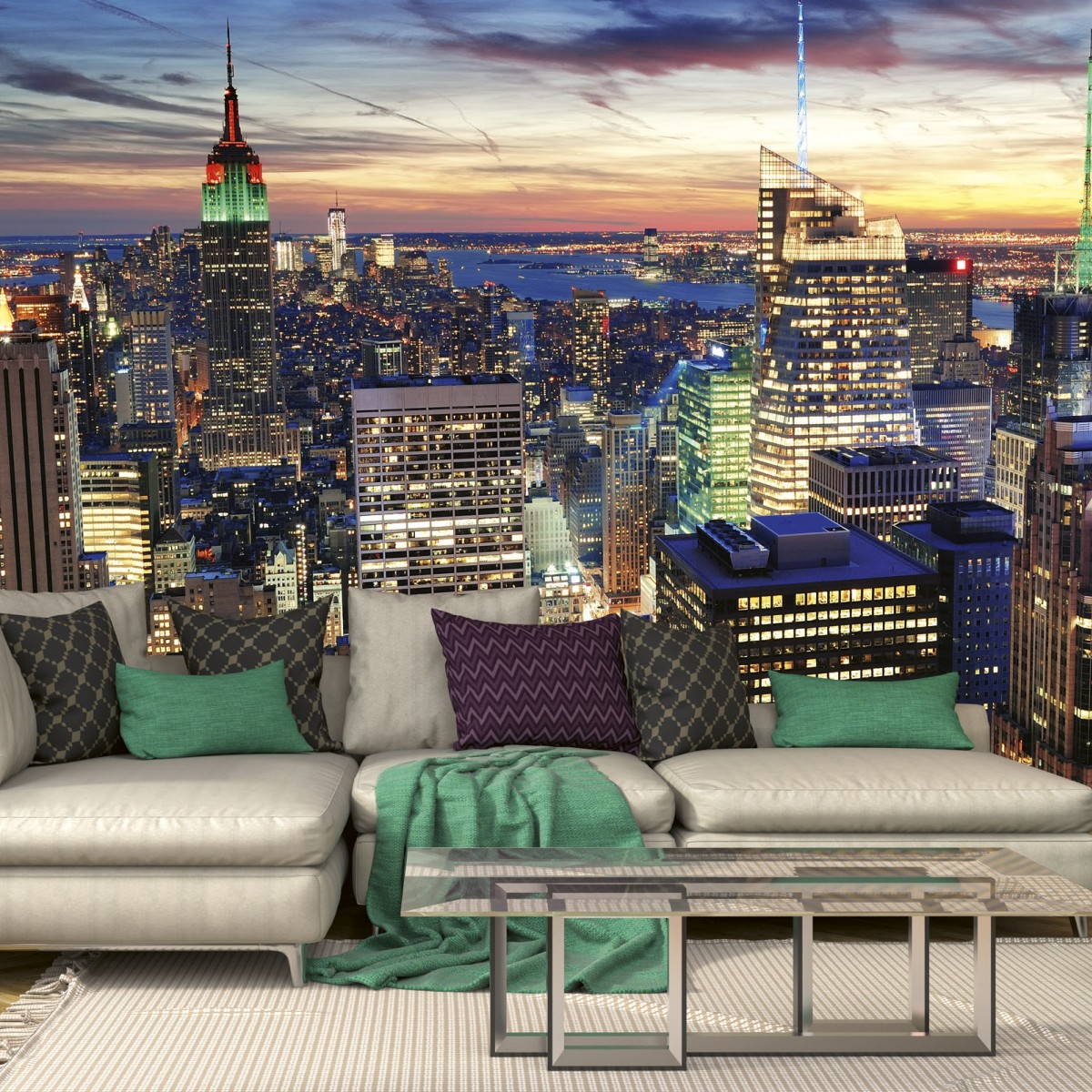 Foto tapet 3D Ny Skyscrapers, Dimex, 5 fâșii, 375 x 250cm