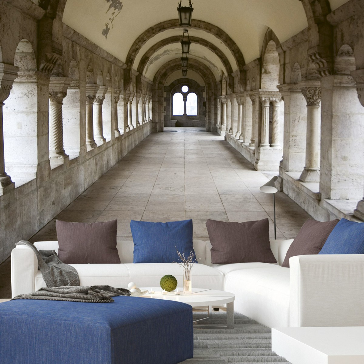Foto tapet 3D Ancient Corridor, Dimex, 5 fâșii, 375 x 250cm