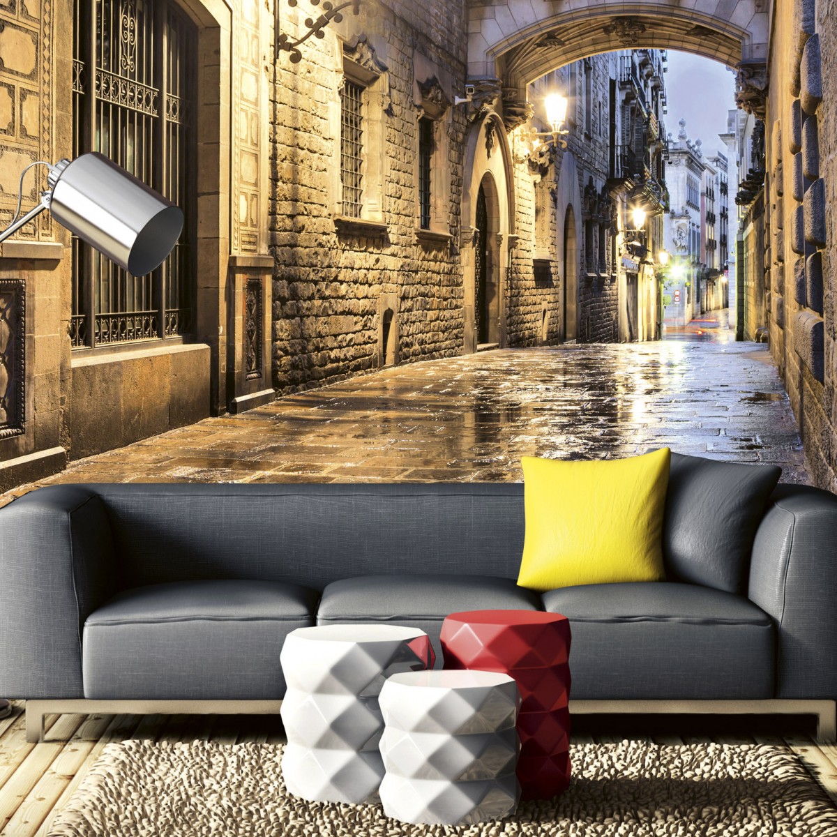 Foto tapet 3D Ancient Street, Dimex, 5 fâșii, 375 x 250cm