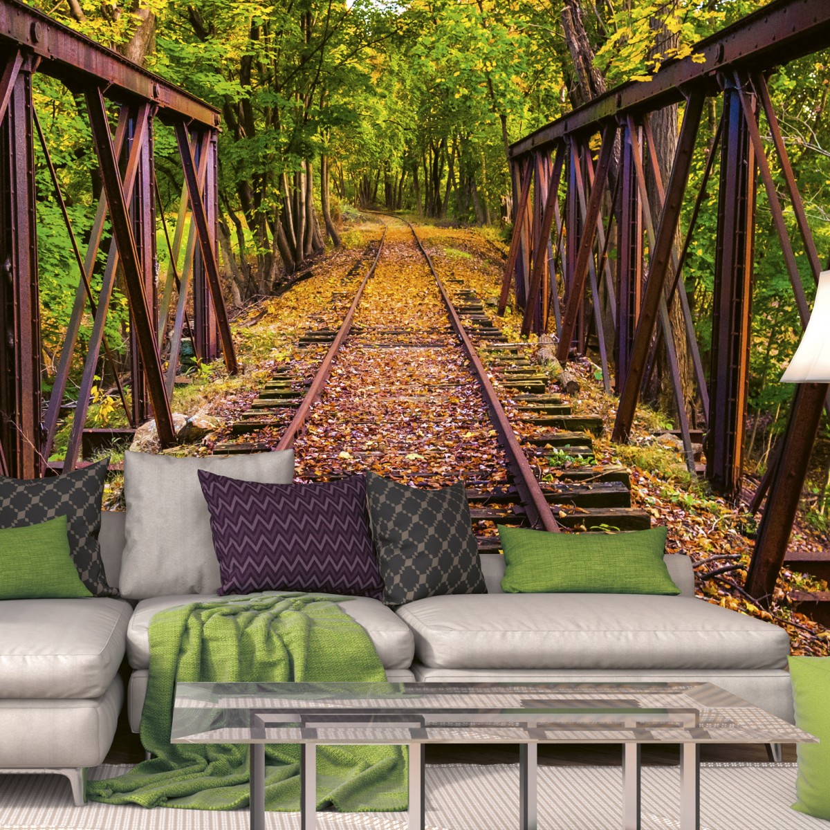 Foto tapet 3D Railroad, Dimex, 5 fâșii, 375 x 250cm