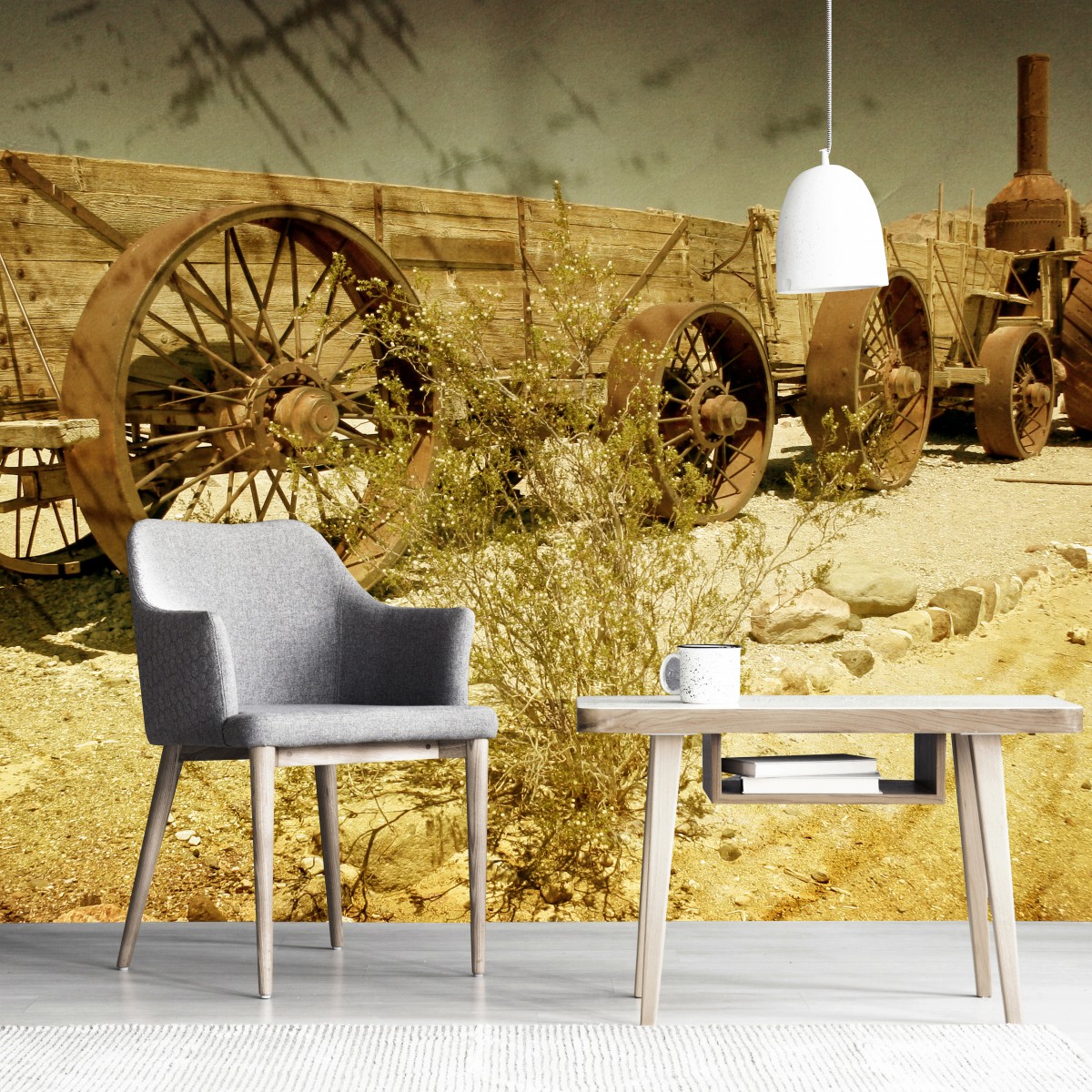 Foto tapet 3D Old Wagon, Dimex, 5 fâșii, 375 x 250cm