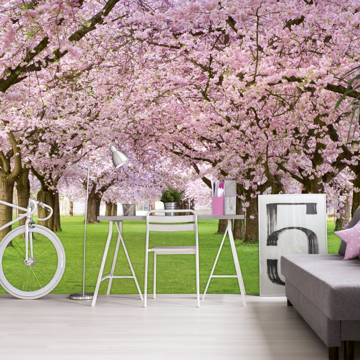 Foto tapet 3D Cherry Trees, Dimex, 5 fâșii, 375 x 250cm