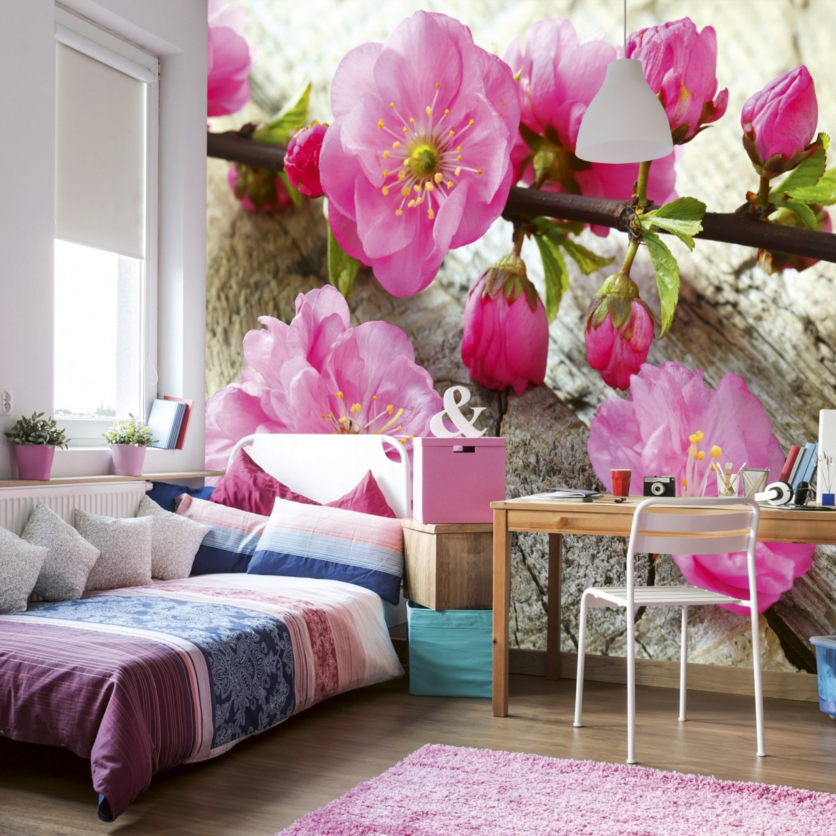 Foto tapet 3D Sakura, Dimex, 5 fâșii, 375 x 250cm