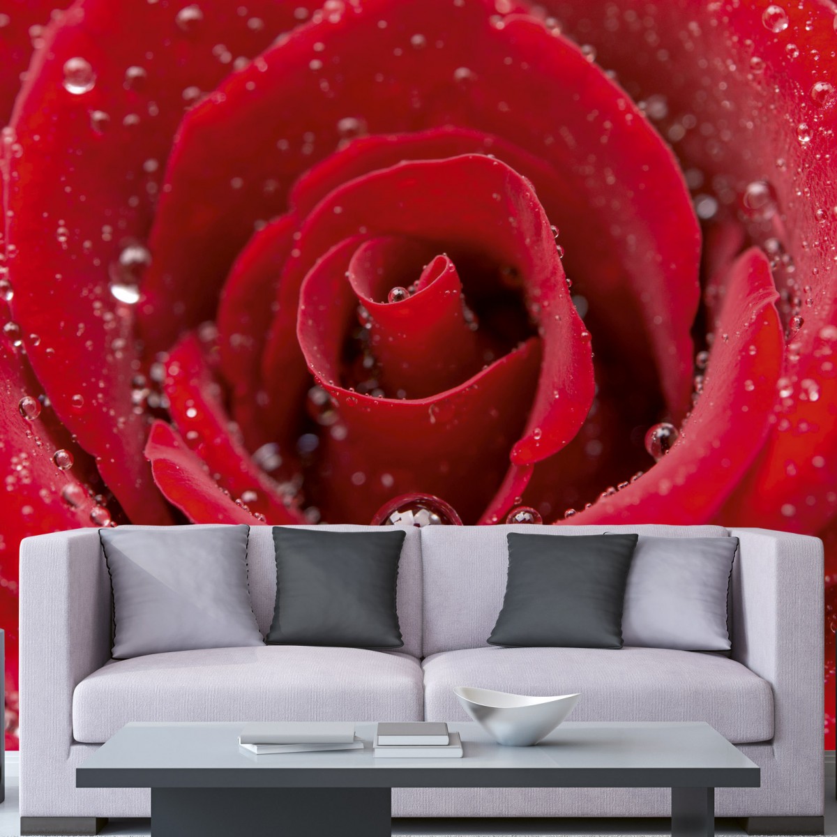 Foto tapet 3D Red Rose, Dimex, 5 fâșii, 375 x 250cm