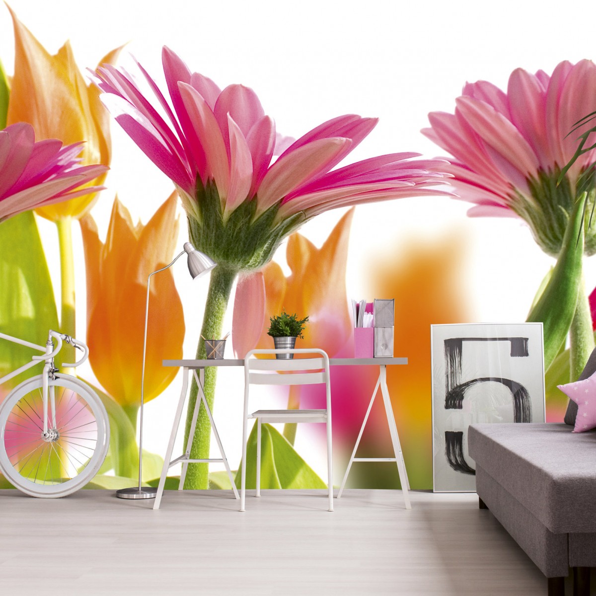 Foto tapet 3D Spring Flowers, Dimex, 5 fâșii, 375 x 250cm