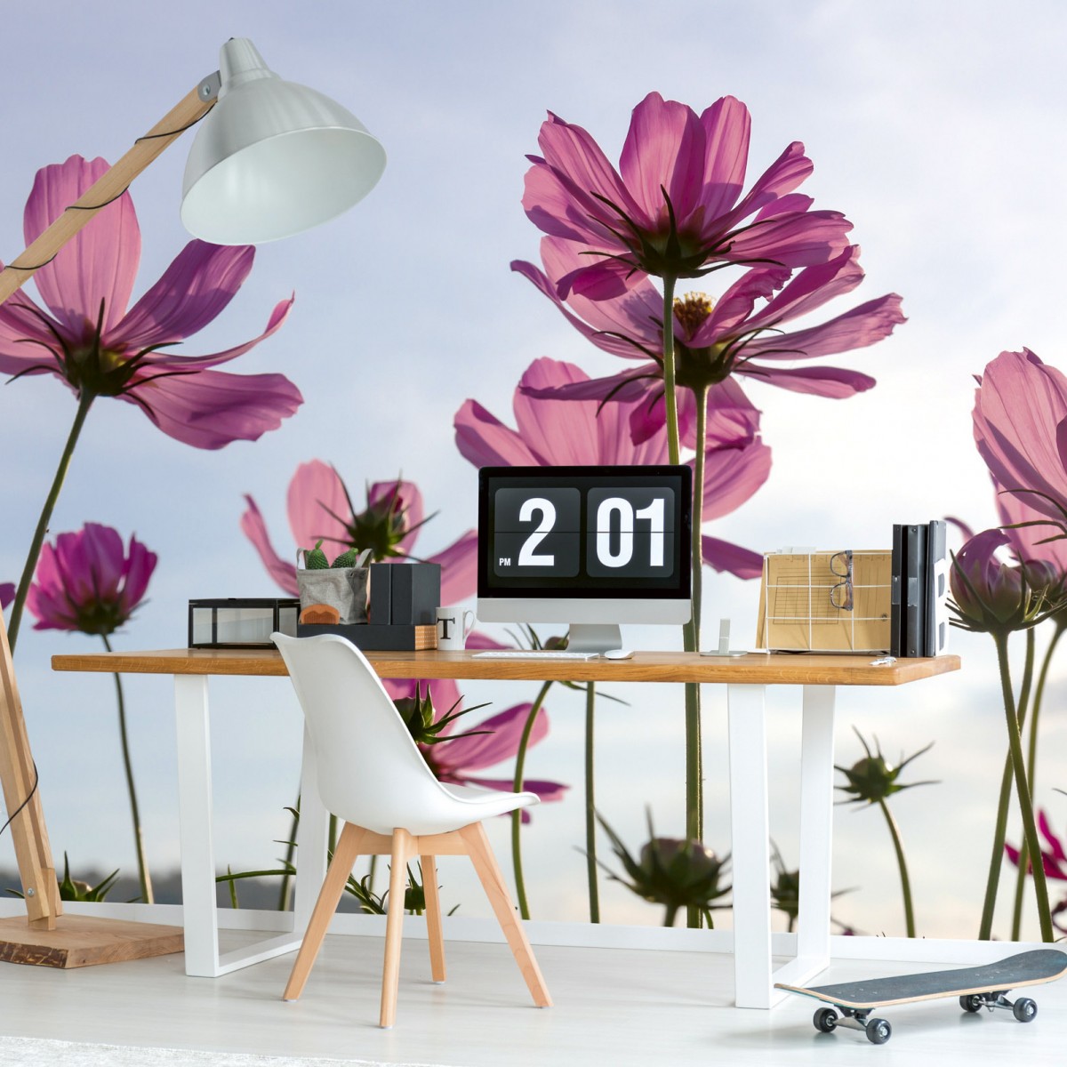 Foto tapet 3D Cosmos Flowers, Dimex, 5 fâșii, 375 x 250cm