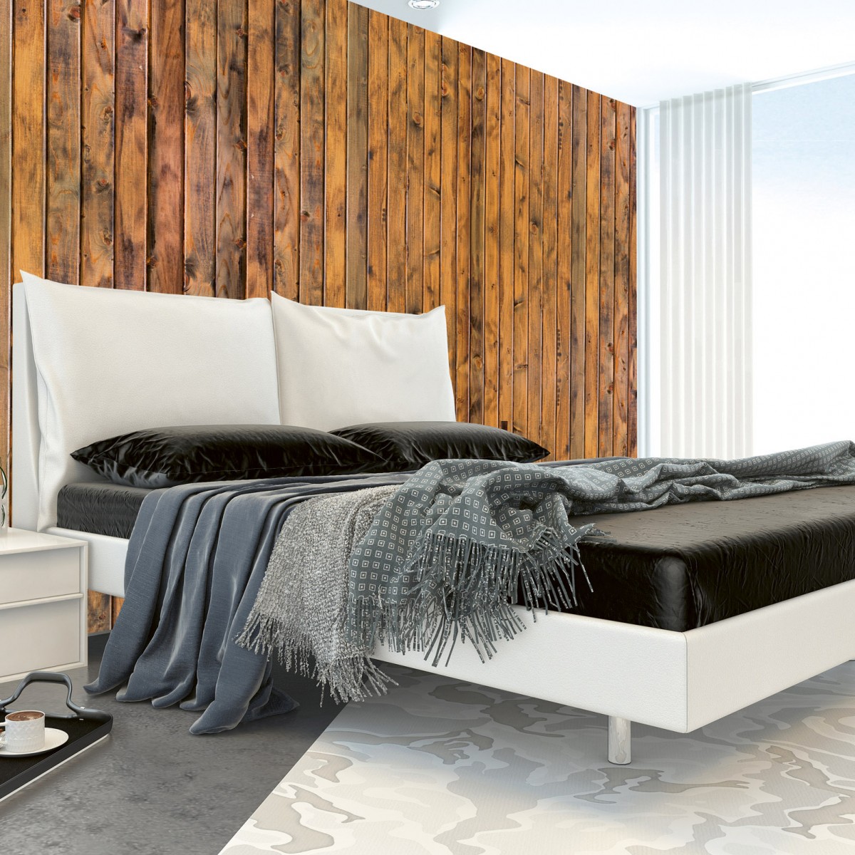 Foto tapet 3D Wood Plank, Dimex, 5 fâșii, 375 x 250cm