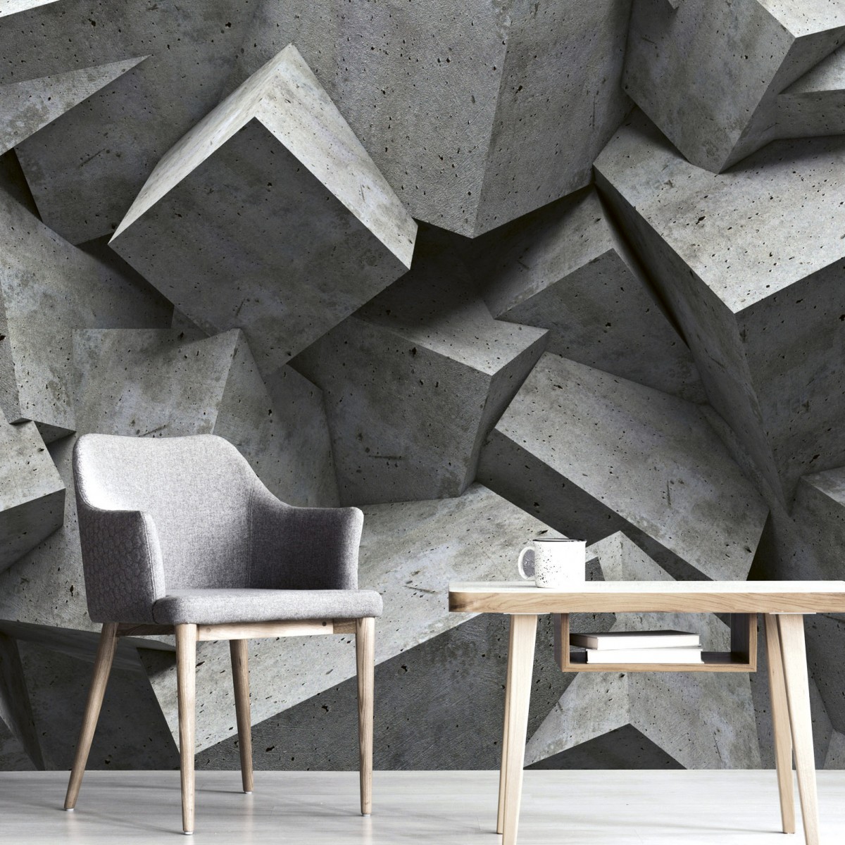 Foto tapet 3D Concrete Cubes, Dimex, 5 fâșii, 375 x 250cm