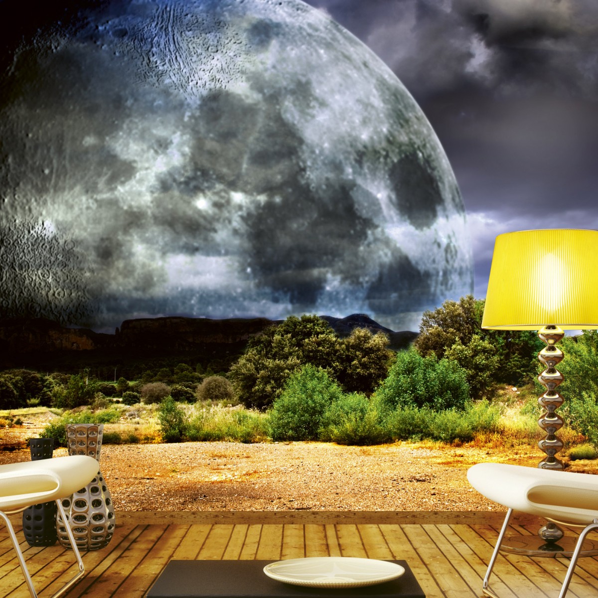 Foto tapet 3D Moon, Dimex, 5 fâșii, 375 x 250cm