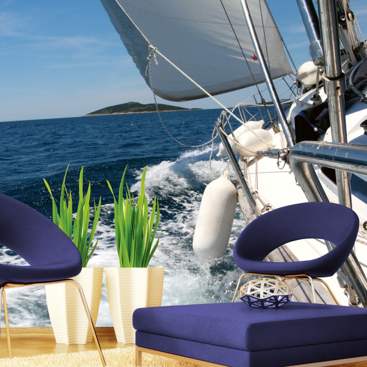 Foto tapet 3D Sailing, Dimex, 5 fâșii, 375 x 250cm