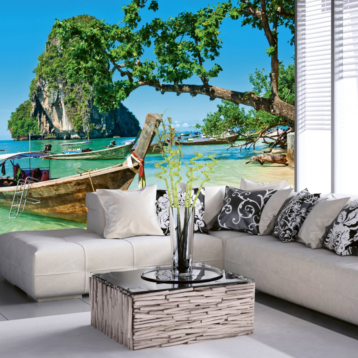 Foto tapet 3D Thailand Boat, Dimex, 5 fâșii, 375 x 250cm
