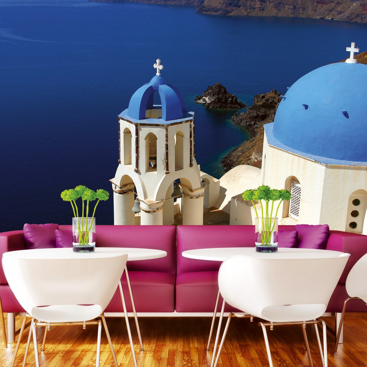 Foto tapet 3D Santorini, Dimex, 5 fâșii, 375 x 250cm