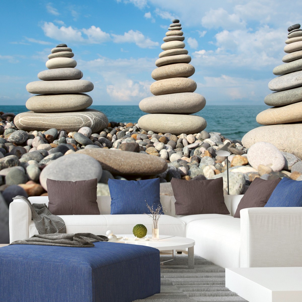 Foto tapet 3D Stack Of Stones, Dimex, 5 fâșii, 375 x 250cm