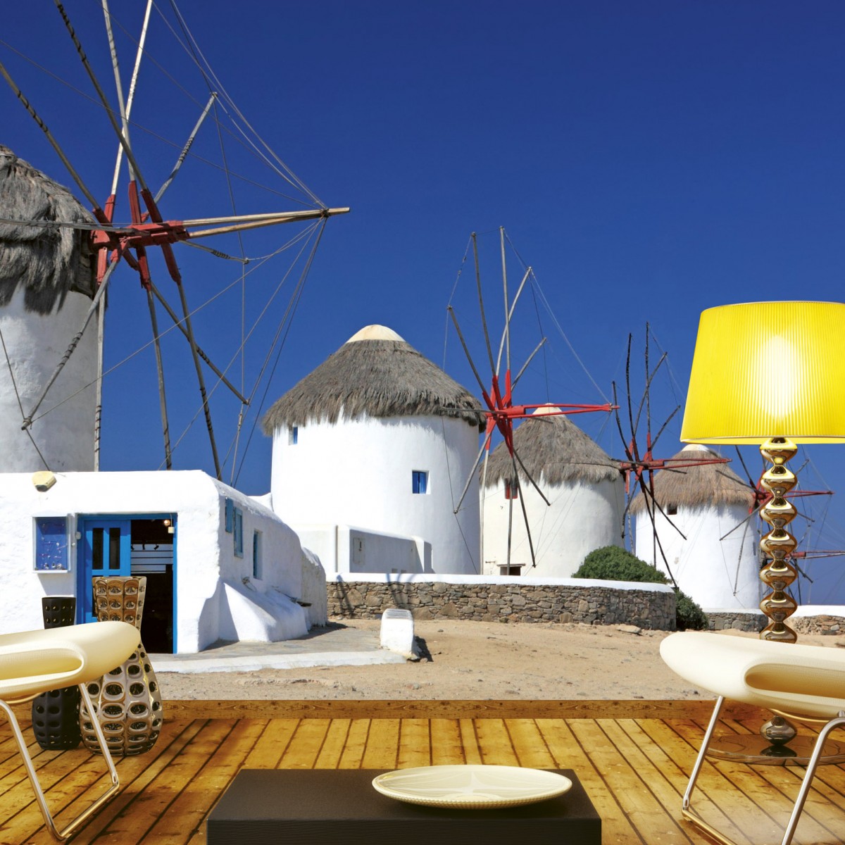 Foto tapet 3D Windmills, Dimex, 5 fâșii, 375 x 250cm
