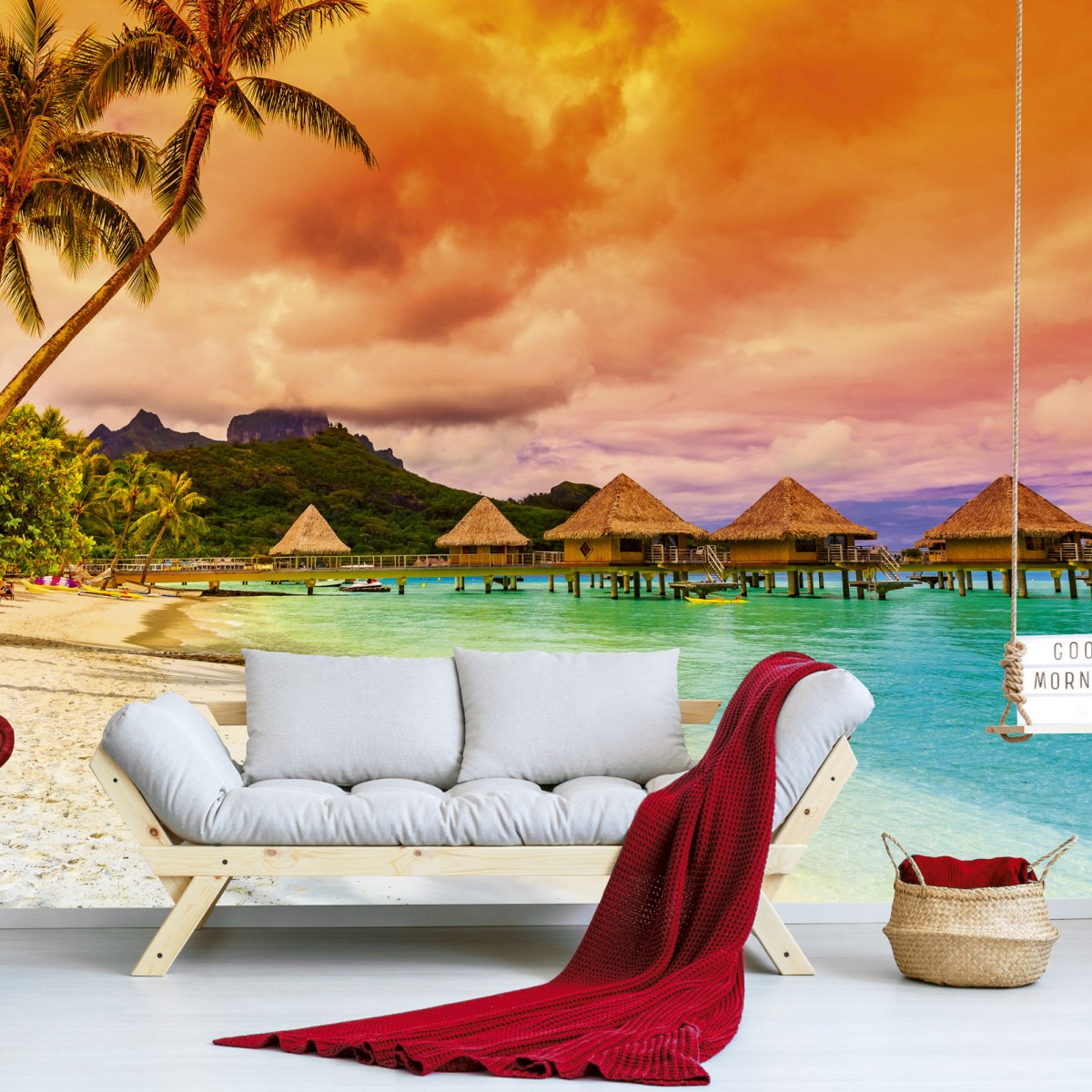 Foto tapet 3D Polynesia, Dimex, 5 fâșii, 375 x 250cm