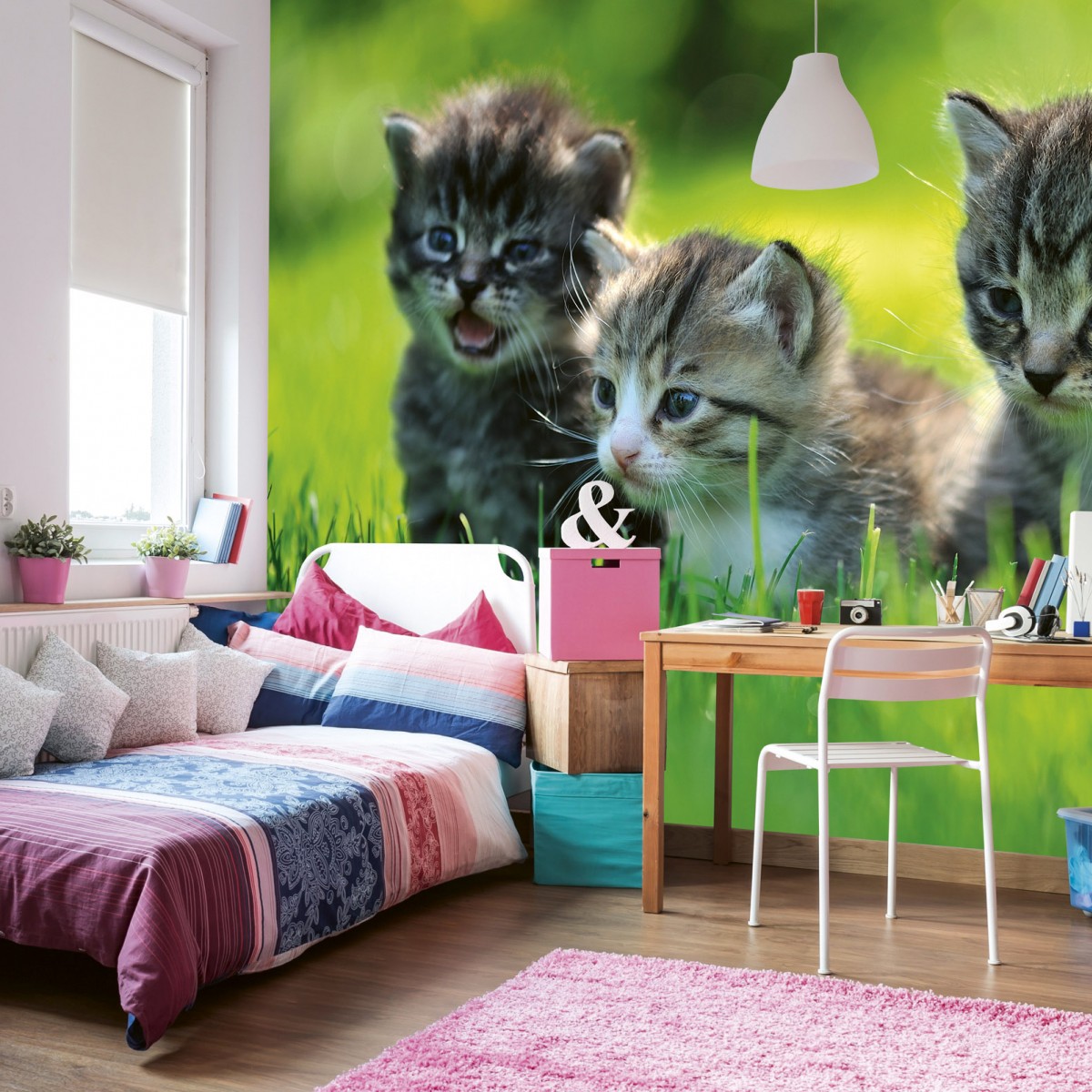 Foto tapet 3D Kittens, Dimex, 5 fâșii, 375 x 250cm