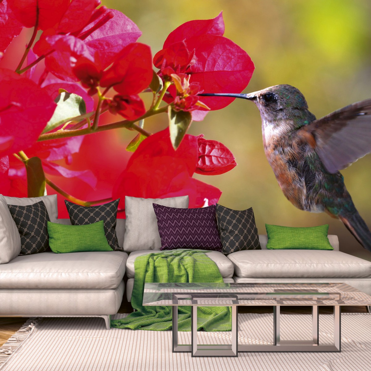 Foto tapet 3D Hummingbird, Dimex, 5 fâșii, 375 x 250cm