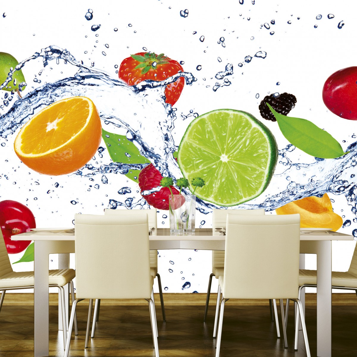 Foto tapet 3D Fruits In Water, Dimex, 5 fâșii, 375 x 250cm