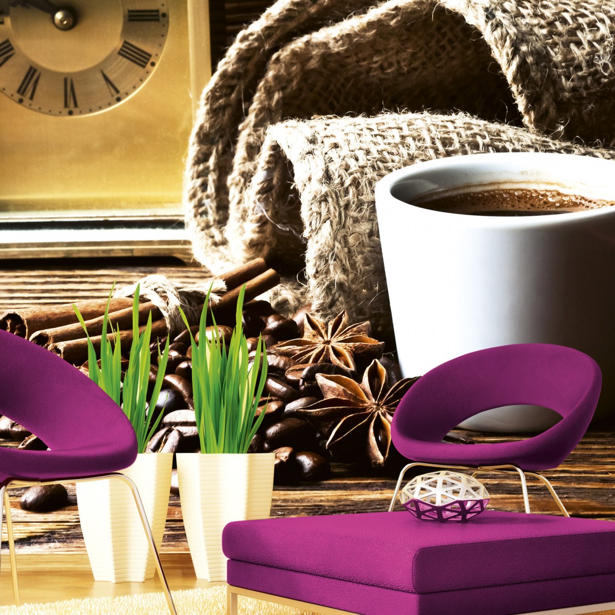 Foto tapet 3D Cup Of Coffee, Dimex, 5 fâșii, 375 x 250cm