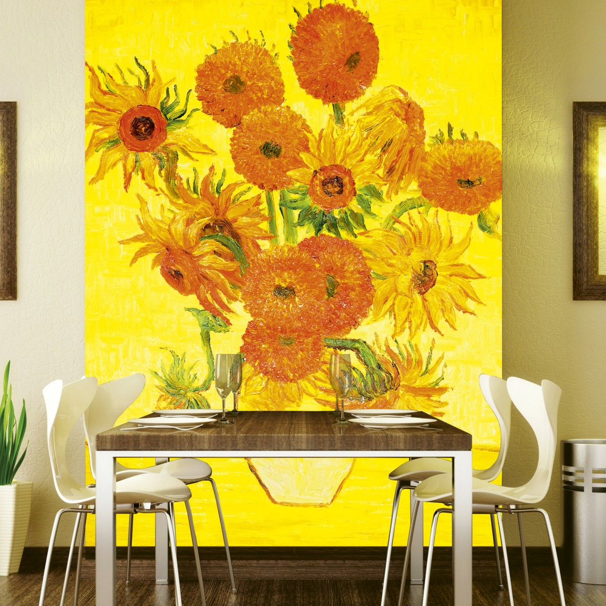 Foto tapet 3D Sunflowers, Dimex, 5 fâșii, 375 x 250cm