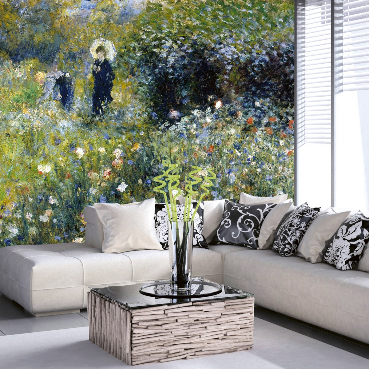 Foto tapet 3D Woman In Garden, Dimex, 5 fâșii, 375 x 250cm