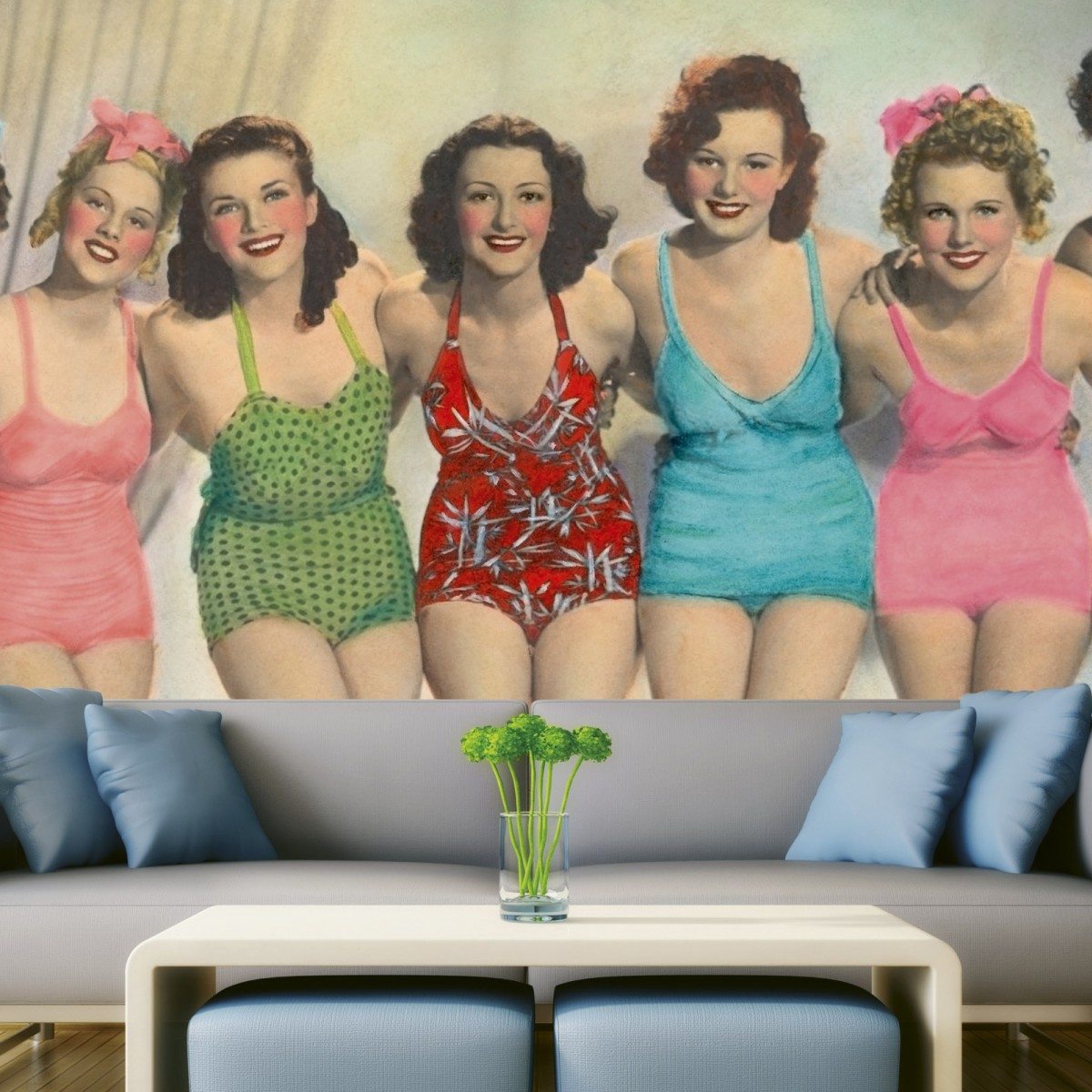 Foto tapet 3D Charming Ladies, Dimex, 5 fâșii, 375 x 250cm