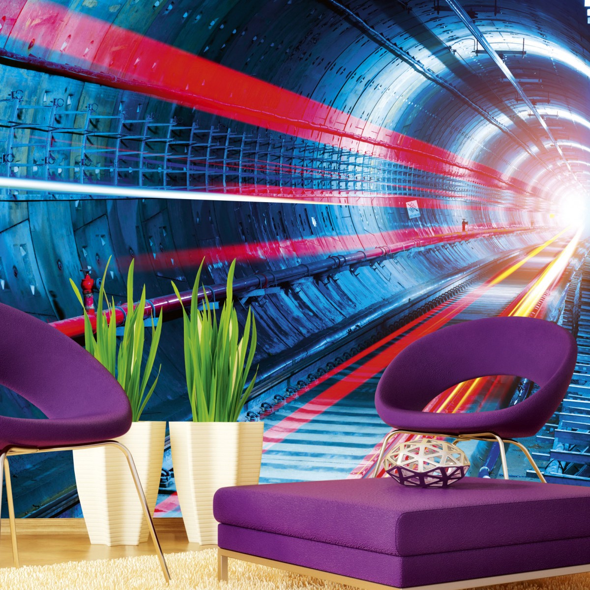 Foto tapet 3D Tunnel, Dimex, 5 fâșii, 375 x 250cm