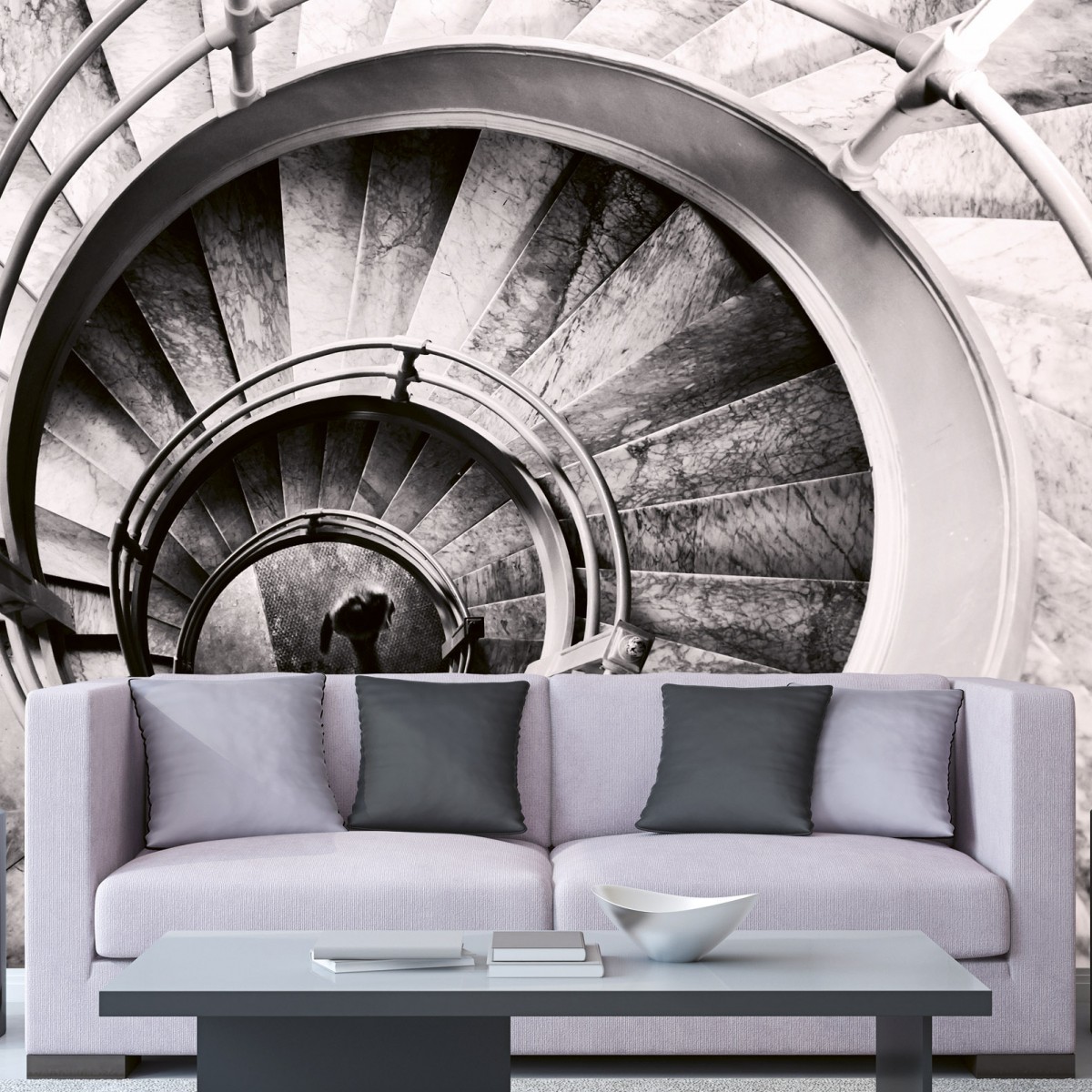 Foto tapet 3D Spiral Stairs, Dimex, 5 fâșii, 375 x 250cm