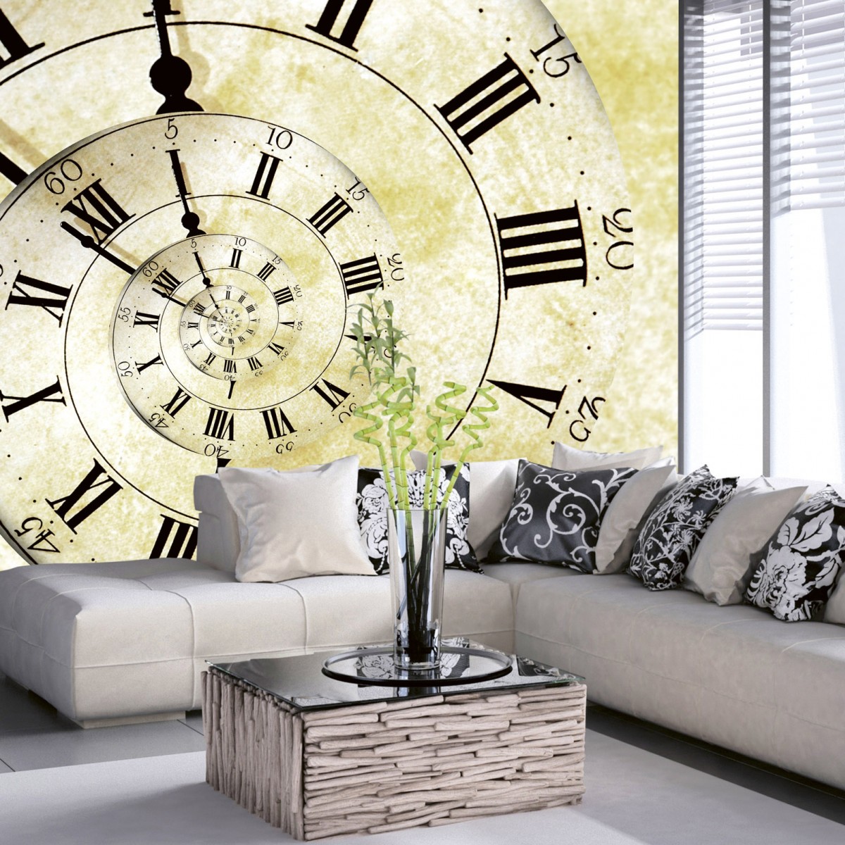 Foto tapet 3D Spiral Clock, Dimex, 5 fâșii, 375 x 250cm
