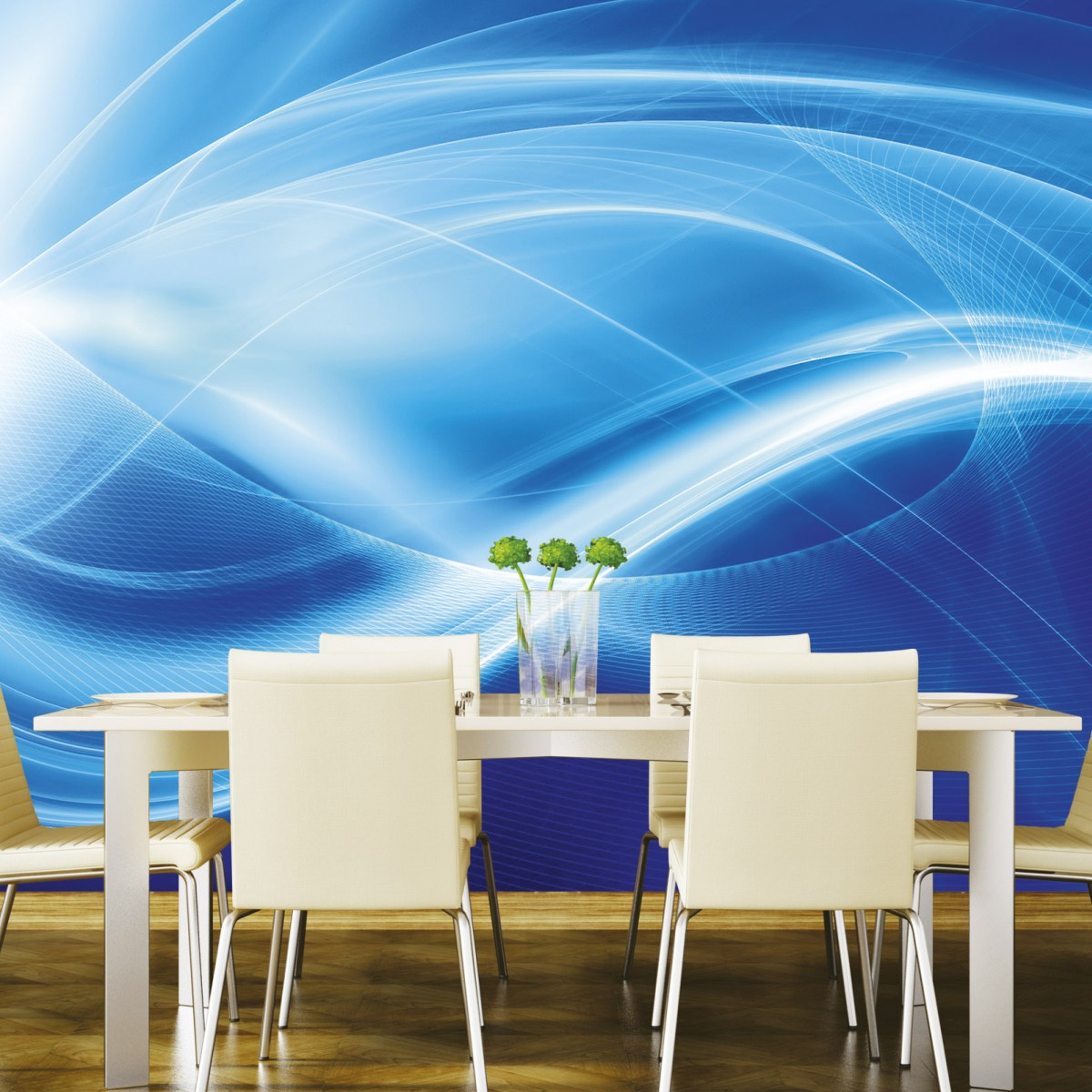 Foto tapet 3D Blue Abstract, Dimex, 5 fâșii, 375 x 250cm