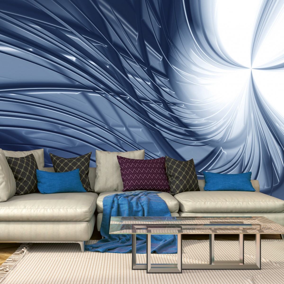 Foto tapet 3D Lines Abstraction, Dimex, 5 fâșii, 375 x 250cm