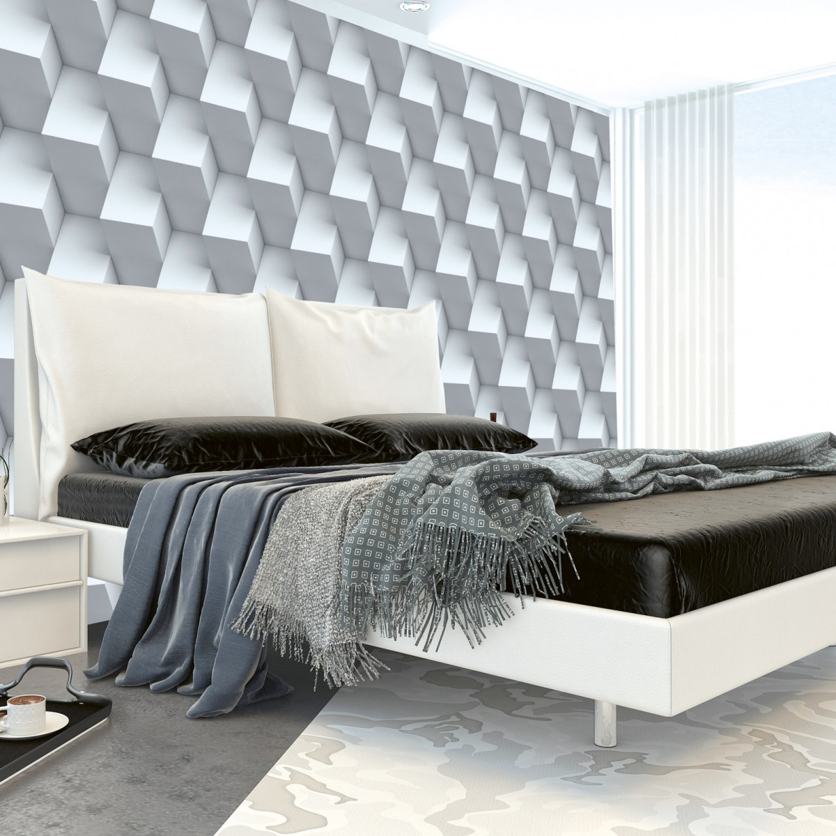 Foto tapet 3D Cube Wall, Dimex, 5 fâșii, 375 x 250cm