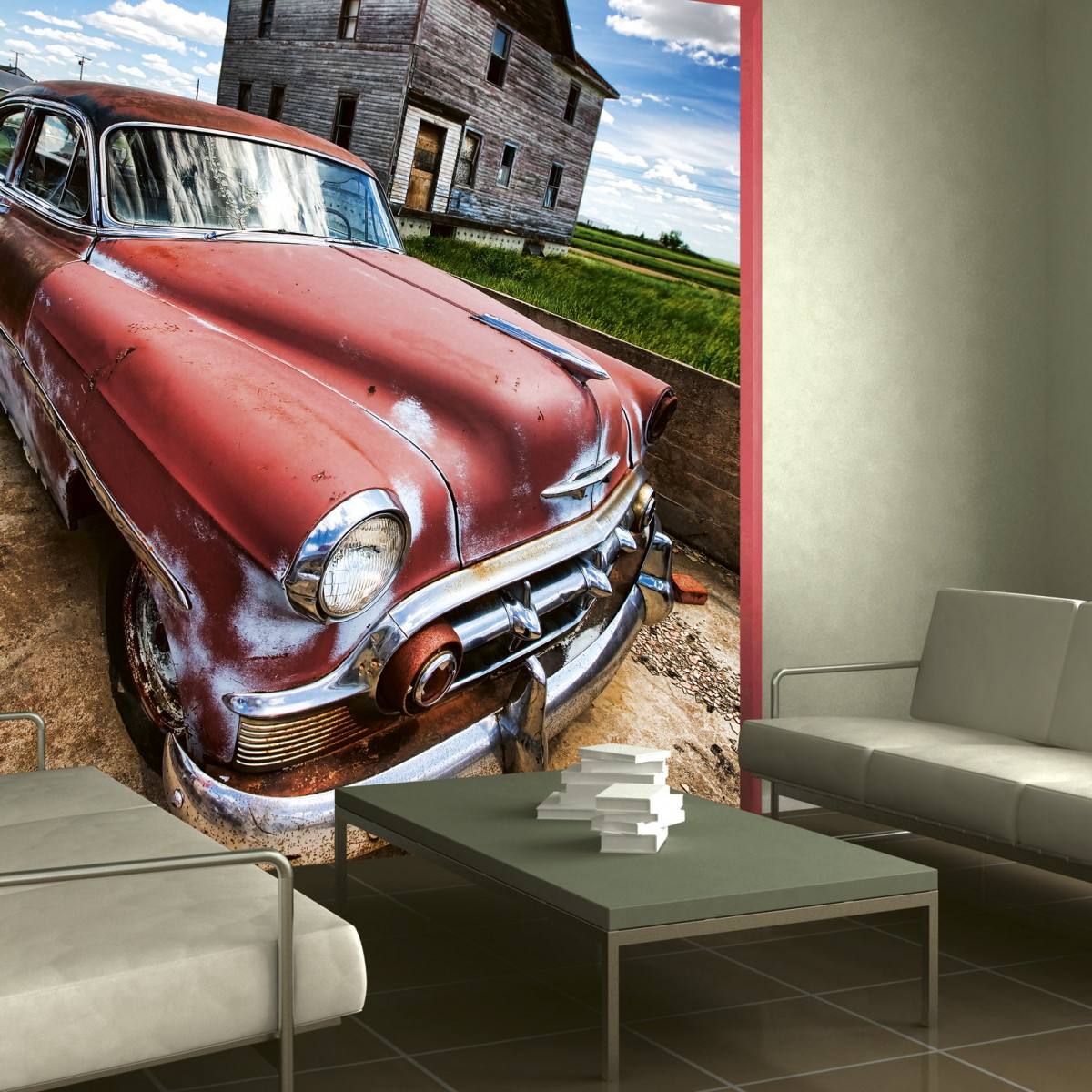 Foto tapet 3D Veteran Car, Dimex, 5 fâșii, 375 x 250cm