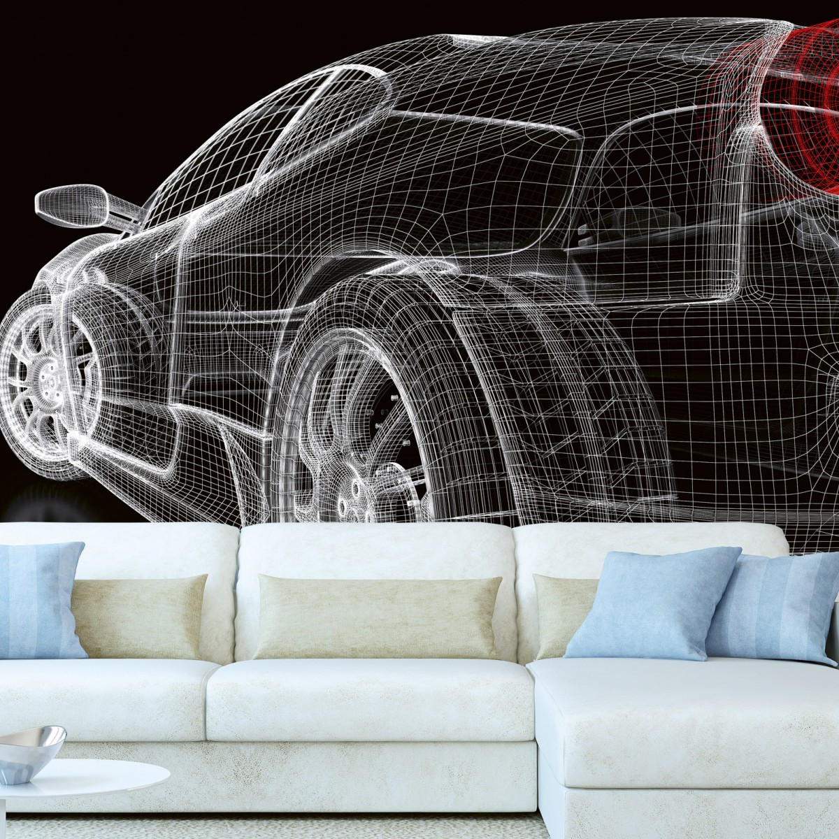 Foto tapet 3D Car Model Dark, Dimex, 5 fâșii, 375 x 250cm