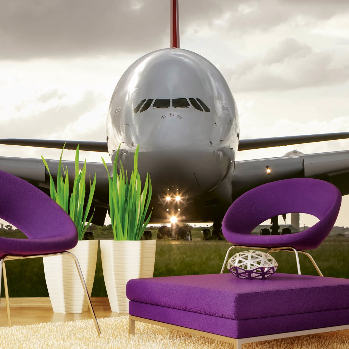 Foto tapet 3D Airbus, Dimex, 5 fâșii, 375 x 250cm