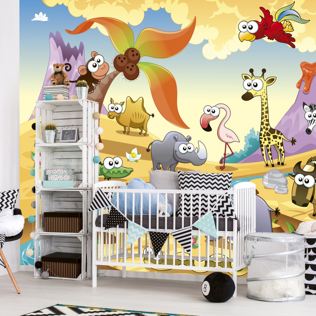 Foto tapet 3D Savanna Animals, Dimex, 5 fâșii, 375 x 250cm