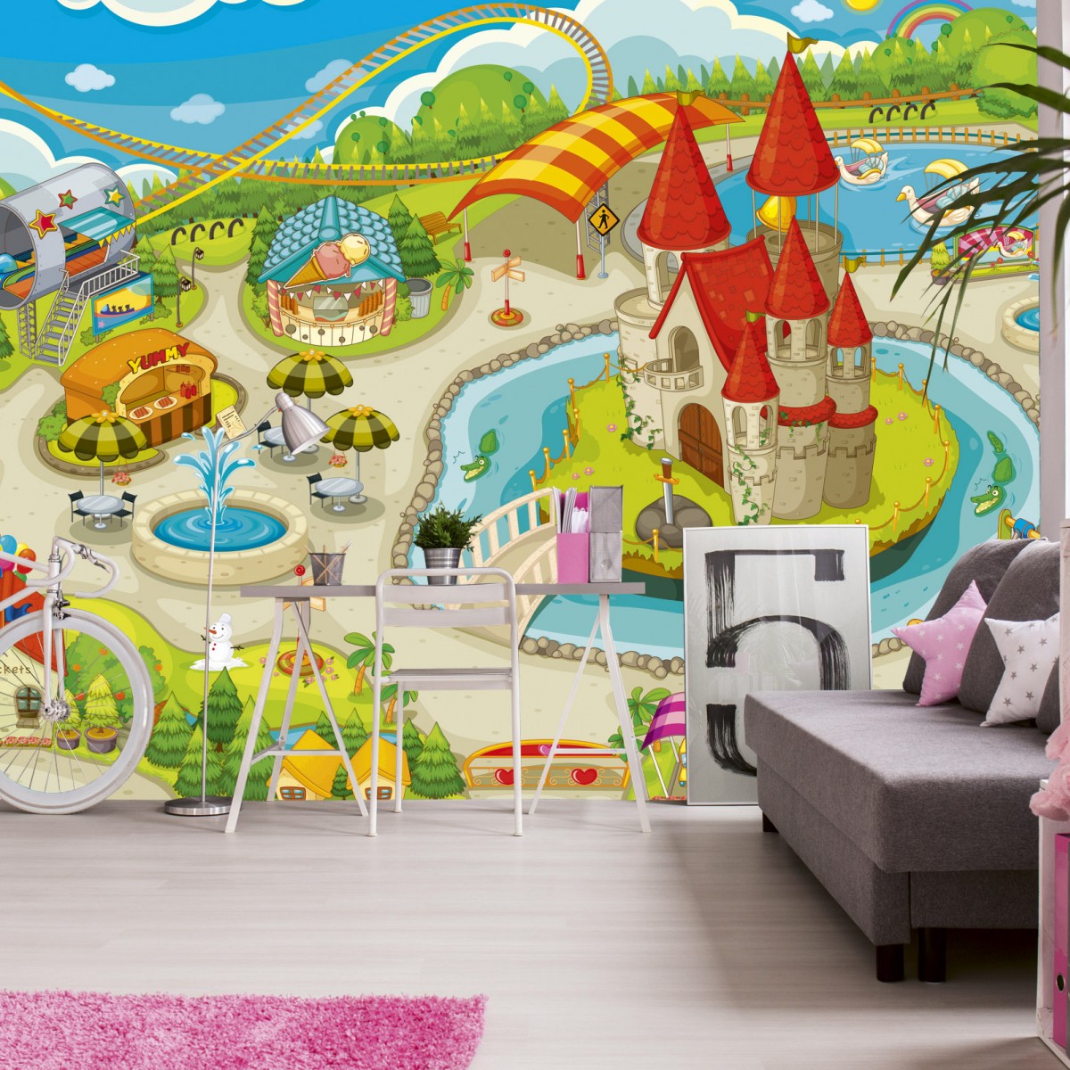 Foto tapet 3D Beautiful Park, Dimex, 5 fâșii, 375 x 250cm